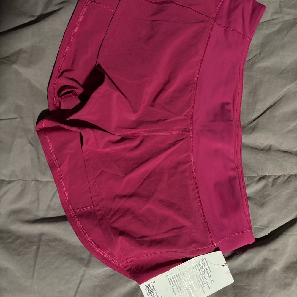 lululemon RETIRED COLOR/ STYLE Women's Magenta Athletic Shorts NWT